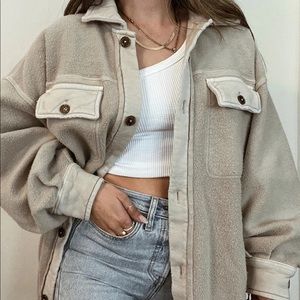 Free People Ruby Jacket in Stone